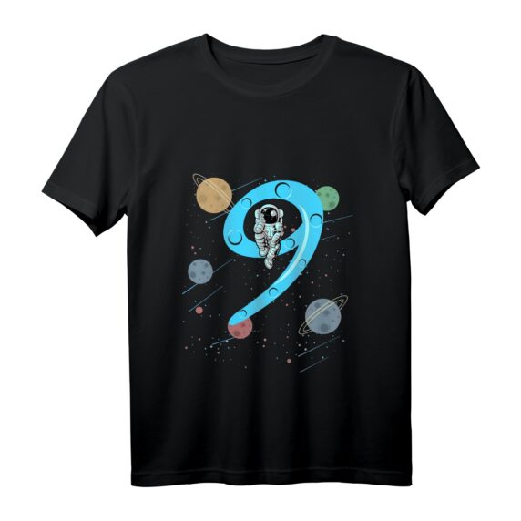 Kinder Astronaut Shirt zum 9. Geburtstag - Weltraum Design für Jungen und Mädchen, ideales Geschenk für kleine Raumfahrer