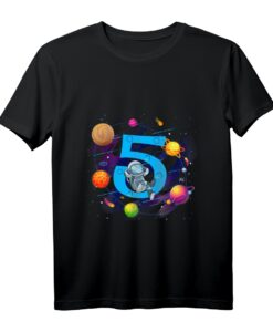 Kinder Astronaut T-Shirt zum 5. Geburtstag - Perfektes Geschenk für kleine Weltraumfans Jungen und Mädchen