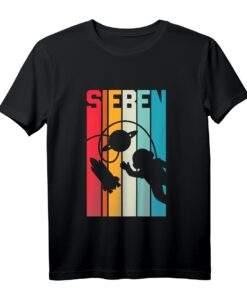 Kinder Astronaut T-Shirt zum 7. Geburtstag mit Raumschiff, Rakete & Weltraummotiv  Perfektes Geschenk für kleine Raumfahrer