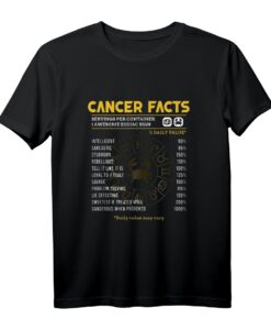 Krebs Sternzeichen Fakten T-Shirt - Lustiges Horoskop, Astrologie & Geschenk für Geburtstage, Jubiläen & Freunde