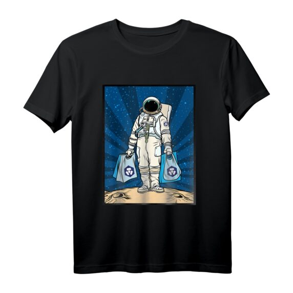 Kryptowährungsgespräch - CRO Crypto.com HODL Space Man Merch T-Shirt für Krypto-Enthusiasten & Altcoin Fans