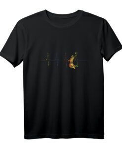 LGBT Basketballer Herzlinie Herzschlag Basketball T-Shirt  Perfektes Geschenk für Basketballspieler, Fans und Trainer zu Weihnachten & Geburtstag