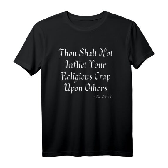Lustiges Anti-Religion Wortspiel T-Shirt - Pro Science, Pro Fakten, Funny Atheist Geschenk für Skeptiker und Freidenker