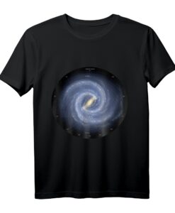 Milchstraße mit Erklärung der Arme - Space Geek T-Shirt für Weltraumfreaks, Astronauten und Raumfahrtliebhaber