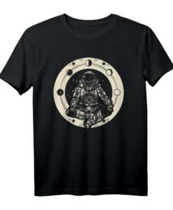 Mystisches Mondphase Astronaut T-Shirt - Esoterik, Witchcraft & Weltall Motive für Meditation & Astronomie-Fans