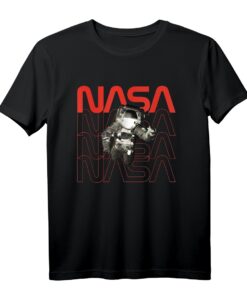 NASA Astronaut Weltraum T-Shirt mit NASA Logo - Vintage-Design für Weltraum-, Mond- und Planetenfans, ideal als Geschenk