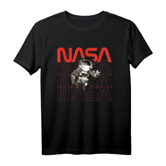 NASA Astronaut Weltraum T-Shirt mit NASA Logo - Vintage-Design für Weltraum-, Mond- und Planetenfans, ideal als Geschenk