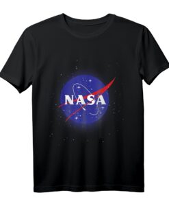NASA Logo In Space Graphic T-Shirt - Offiziell lizenziertes Weltraum-Design für NASA Fans