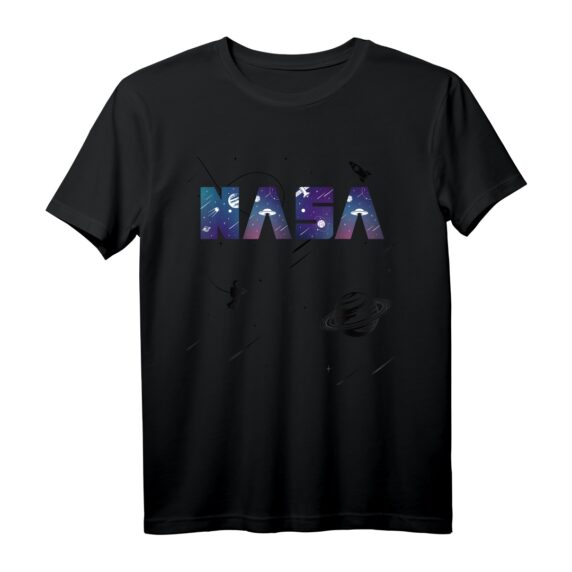 NASA Raumstation Planeten Asteroiden UFO Astronaut T-Shirt  Perfektes Geschenk für Weltraum- und Wissenschafts-Fans