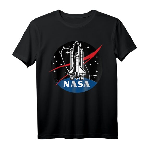 NASA Space Shuttle Take Off Logo Premium T-Shirt - Offiziell lizenzierte NASA Kleidung für Raumfahrtfans