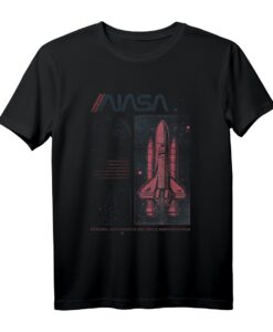 NASA Vintage Shuttle Astronaut Poster Style T-Shirt - Offiziell lizenzierte Raumfahrt Kleidung für Space Fans