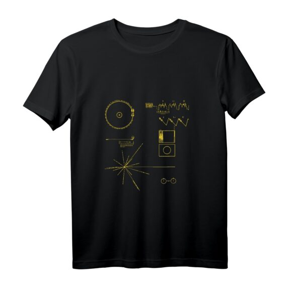NASA Voyager Golden Record T-Shirt  Perfektes Geschenk für Raumfahrt- und Sci-Fi-Fans, Astrophysiker & Nerds