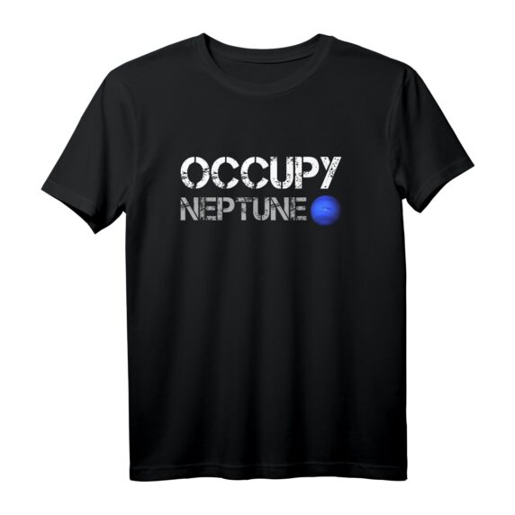 Neptun T-Shirt für Weltraumfans | Space Race Design mit Rakete und Jupiter Landung | Perfektes Geschenk für Astronomie & Raumfahrt Enthusiasten