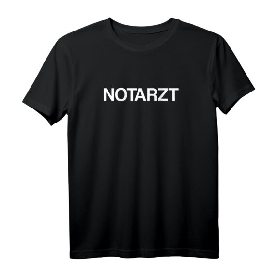 Notarzt Rücken Aufdruck T-Shirt mit Schriftzug  Perfekt für Ärzte, Events, Karneval & Fasching