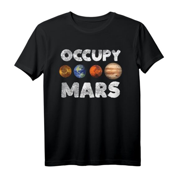 Occupy Mars Lustiges Outer Space Travel Planet Astronaut T-Shirt  Geschenk für Raumfahrtfans, Astronauten & Space Nerds zu Geburtstag, Muttertag, Vatertag & Weihnachten