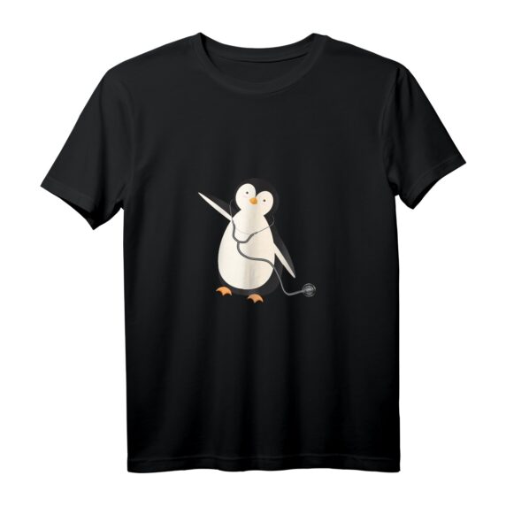Penguin Kinderarzt Pädiatrie Arzt Chirurg T-Shirt  Originelles Geschenk für Ärzte, Familien & Fans zu Weihnachten, Geburtstag & besonderen Anlässen