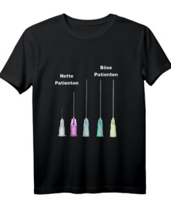Pflege Geschenk Nette Böse Patienten Witzig MFA Arzt Nurse T-Shirt  Humorvolles Geschenk für medizinisches Personal & Berufsstolz