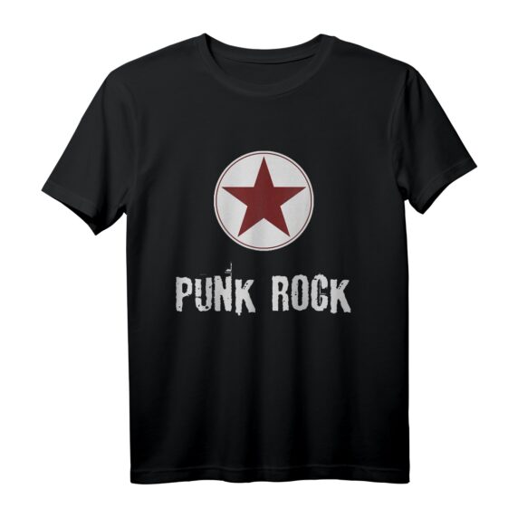 Punk Rock Stern T-Shirt  Trendiges Punk Genre Shirt für Fans, Partys & Konzerte, Geschenk für Punk Rock Liebhaber