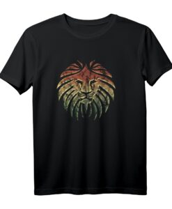 Reggae Löwe Vintage Hoodie mit Farben - Roots & Rasta Style, Geschenkidee für Musikfans, Festival, Party & Reisen
