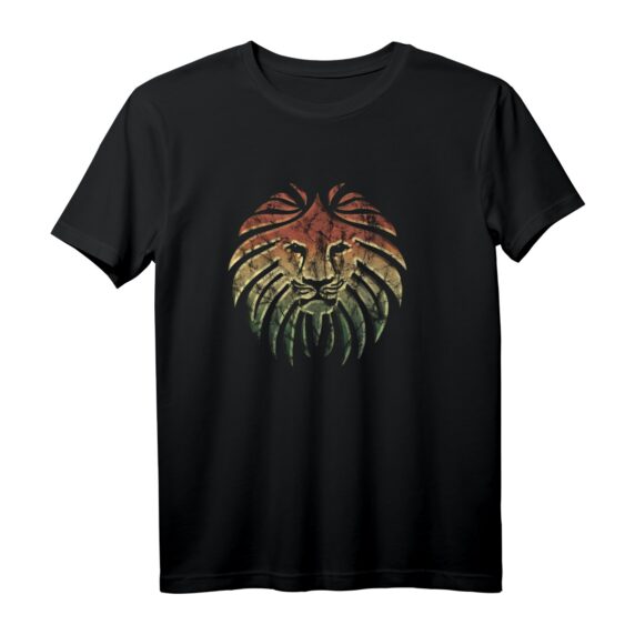 Reggae Löwe Vintage Hoodie mit Farben - Roots & Rasta Style, Geschenkidee für Musikfans, Festival, Party & Reisen