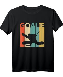 Retro 80er Jahre Eishockey Torwart T-Shirt  Lustiges Geschenk für Kinder, Erwachsene, Großeltern zu Weihnachten, Geburtstag oder Halloween