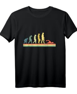 Retro Schwimmen T-Shirt  Geschenk für Schwimmer, Triathleten und Wassersportler zu Weihnachten & Geburtstag