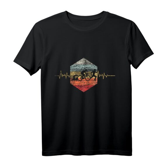 Retro Triathlon T-Shirt für Sportler  Perfektes Geschenk für Triathleten, Radfahrer, Schwimmer & Läufer zu Weihnachten & Geburtstag