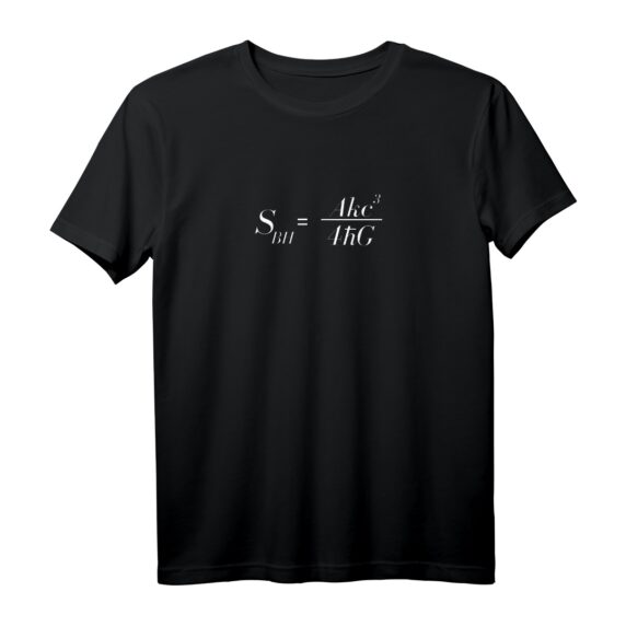 Schwarz Loch Entropie Gleichung Formel Astrophysik T-Shirt  Perfektes Geschenk für Wissenschafts- und Astronomie-Nerds