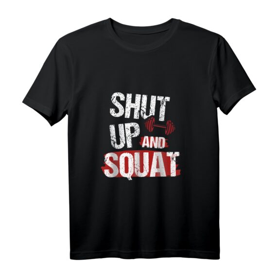 Shut up and Squat Tank Top - Motivierende Fitness & Bodybuilding Kleidung für das Gym und Training, Perfektes Geschenk für Sportler & Fitnessfans