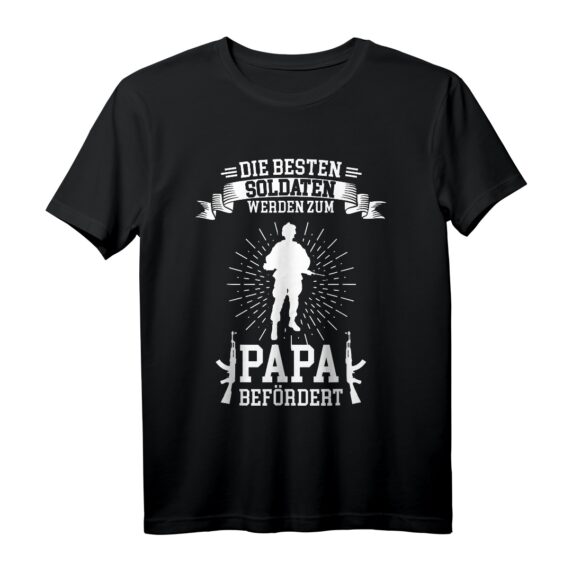 Soldat Papa Militär Vater Vatertag T-Shirt - Für Bundeswehr Soldaten, Veteranen & alle Beschützer mit Army-Motiv