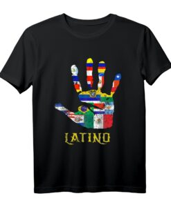Sommerliches Latino Hand T-Shirt mit Tanz und Musik Motiven  Perfekt für Salsa, Bachata, Reggaeton & mehr im Sommer