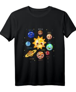 Sonnensystem Planet Weltraum Planeten Kinder Astronaut T-Shirt - Lustiges Geburtstagsgeschenk für Jungen und Mädchen