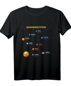 Sonnensystem T-Shirt  Perfektes Geschenk für Space Geeks, Astronomie- und Wissenschaftsfans