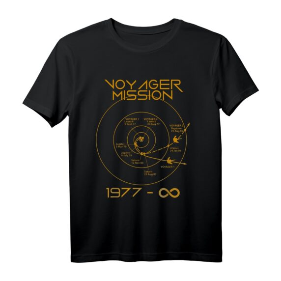 Space Voyager 1 & 2 Sonden T-Shirt  Weltraum-Erkundung, Wissenschaft & Sci-Fi Geschenk für Astronomen, Ingenieure & Nerds