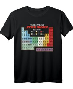 Star Wars Periodensystem der Elemente Grafik T-Shirt - Officially Licensed Science & Popkultur Design