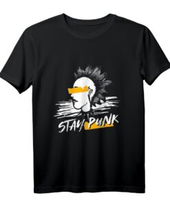 Stay Punk T-Shirt - Punk Rock Musik & Rocker Punker Design für Männer & Frauen, ideales Geschenk für Punk- und Rockfans