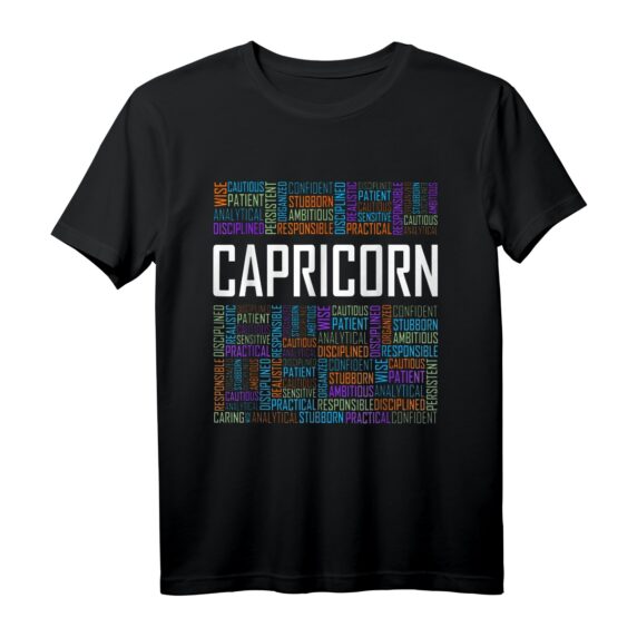 Steinbock Sternzeichen Eigenschaften Horoskop Astrologie T-Shirt  Perfektes Geschenk für Steinbock Männer und Frauen, Weihnachten & Geburtstagsidee