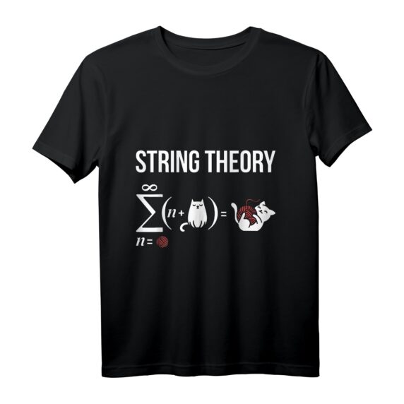 Stringtheorie Astrophysik Schrödingers Katzenphysik T-Shirt  Lustiges Wissenschafts-Design für Physik- und Astrophil-Fans