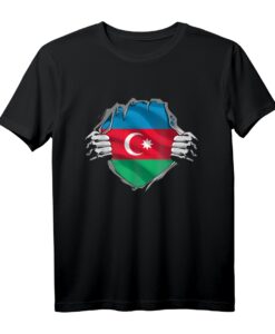Super Aserbaidschanische Heritage Stolze Aserbaidschan-Flagge T-Shirt - Perfekt für Aserbaidschan-Liebhaber, Geburtstags- und Weihnachtsgeschenk