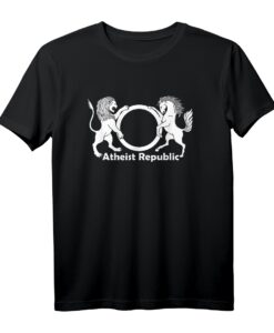Symbol der Atheistischen Republik T-Shirt  Stolz auf den Atheismus mit Logo, ideal für Atheisten und Skeptiker
