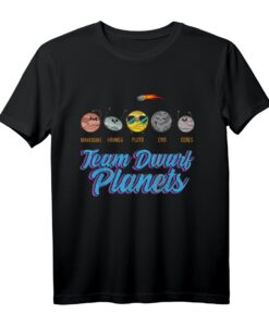Team Zwergplaneten - Astronomie Weltraum T-Shirt für Planetenkundler, Studenten & Sternenfans - Exklusives Kleinplaneten Design für Geburtstag & Weihnachten