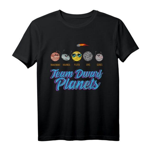 Team Zwergplaneten - Astronomie Weltraum T-Shirt für Planetenkundler, Studenten & Sternenfans - Exklusives Kleinplaneten Design für Geburtstag & Weihnachten