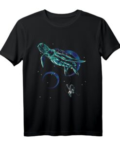 Tier Schildkröte Space Alien Weltraum Raumfahrt Astronauten T-Shirt  Originelles Sci-Fi Geschenk für Kinder und Erwachsene zu Weihnachten