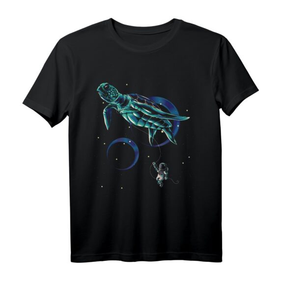 Tier Schildkröte Space Alien Weltraum Raumfahrt Astronauten T-Shirt  Originelles Sci-Fi Geschenk für Kinder und Erwachsene zu Weihnachten