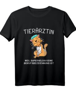 Tierärztin Katze Geschenk T-Shirt für Tierärztinnen & Katzenliebhaberinnen  Perfekt zu Weihnachten & Geburtstag