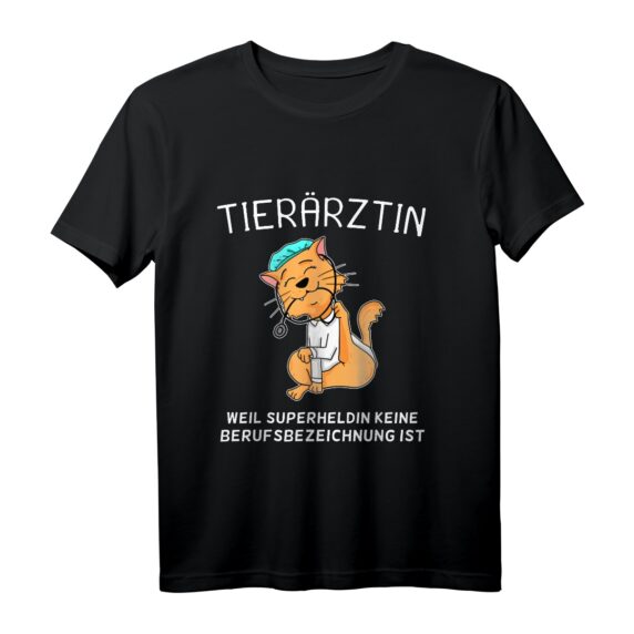 Tierärztin Katze Geschenk T-Shirt für Tierärztinnen & Katzenliebhaberinnen  Perfekt zu Weihnachten & Geburtstag
