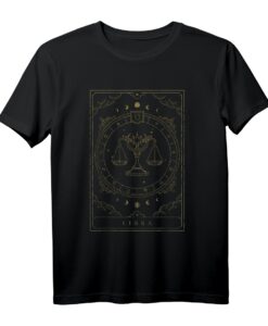 Tierkreiszeichen Waage Geschenk Sternzeichen Waage T-Shirt  Perfekt für Geburtstagsgeschenke & Astrologie-Fans