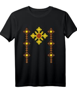 Traditionelles Äthiopisches Kreuz T-Shirt - Ethiopian Cross Kunst für 40. Geburtstag & kulturelle Geschenke