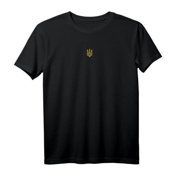 Ukraine Armee Dreizack Symbol T-Shirt mit Zelensky in Grün  Unterstützung für Ukraine, Mittelukraine & Militär-Emblem