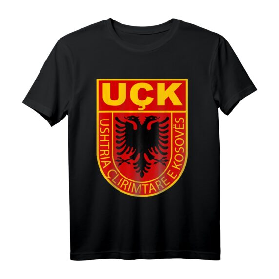 Uqk Armee Geschenk für eine stolze Albanische Kosovo Albanien T-Shirt  Patriotisches T-Shirt für Albaner und Kosovafans
